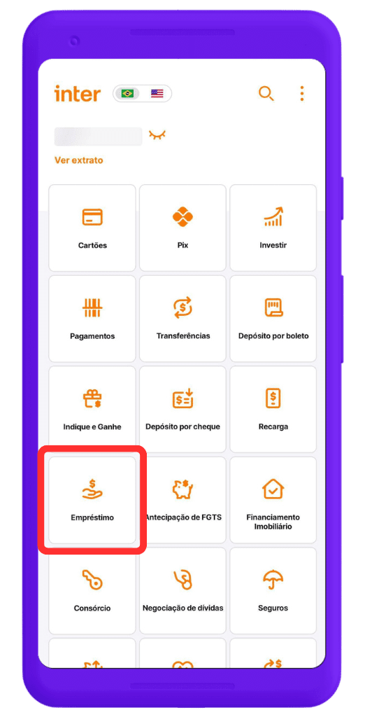 como solicitar empréstimo inter